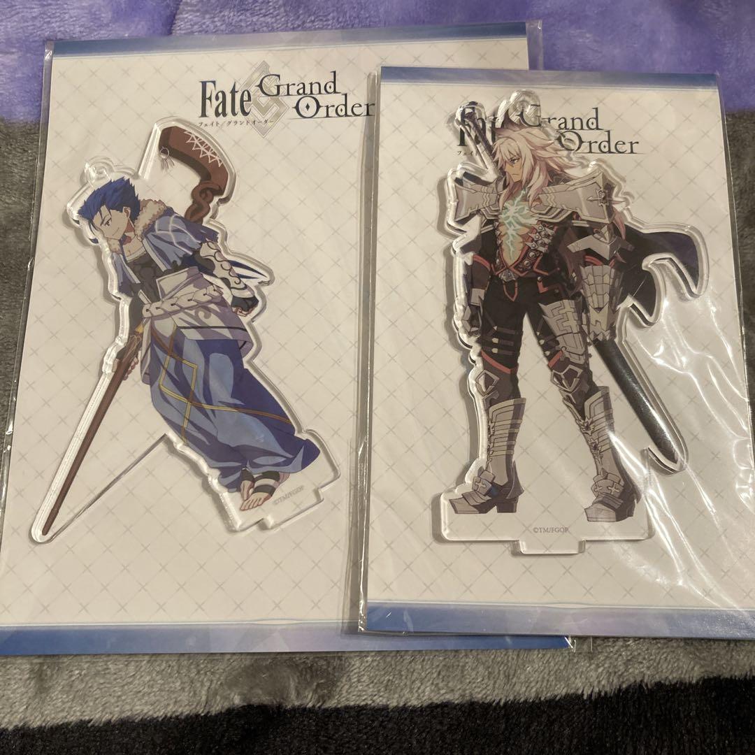 

[USED] FGO Battle Character Style Acrylic Stand Siegfried Cu Chulainn Caster