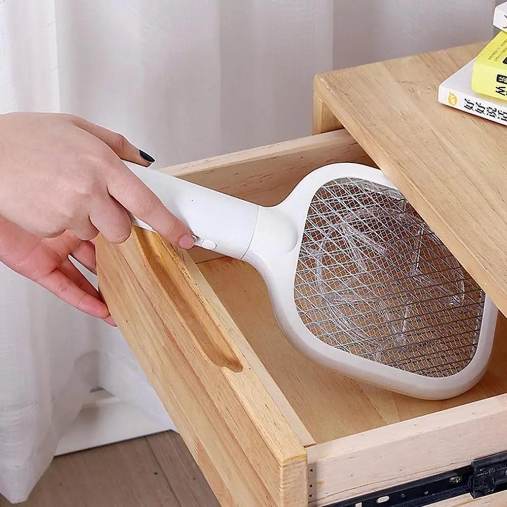 USB Rechargeable Electric Bug Zapper UV Light Mosquito Killer Lamp Mini Insect Racket Summer