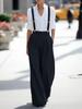 Europäische & Amerikanische Damen-Overalls mit Verstellbaren, Abnehmbaren Trägern und Taschen - Lässige Langhosen für den Arbeitsplatz