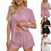 Women's Casual Fashion Short-Sleeve Set With Pockets