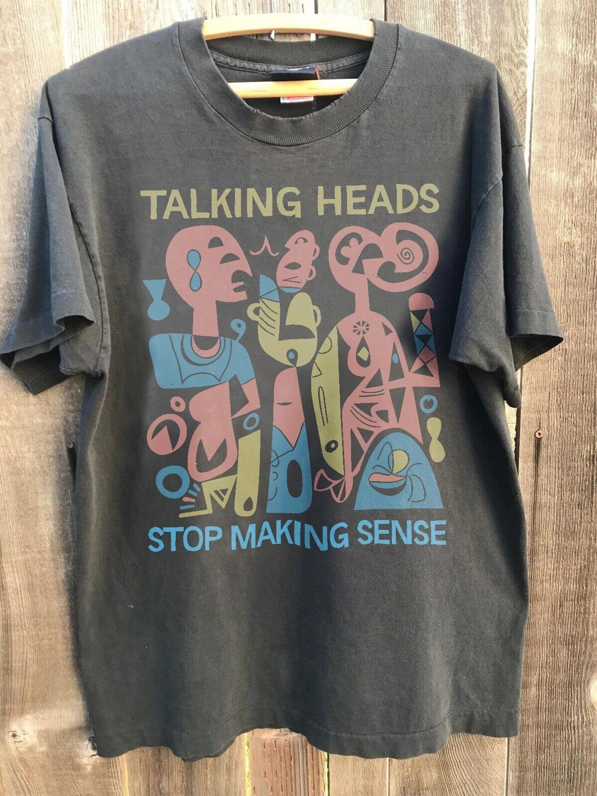 Talking Heads Band Stop Making Sense Unisex Anthrazit T-Shirt Harajuku Grafik T-Shirts XL