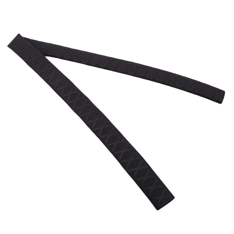 Black Woven Heat Shrink Tube Grip Rod Racket Sleeving Handle Elastic