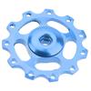 Mountain Bike Guide Wheel Durable Lightweight Bearing Anode Sturdy Aluminium Alloy 11 Tooth Rear Derailleur PulleyBlue