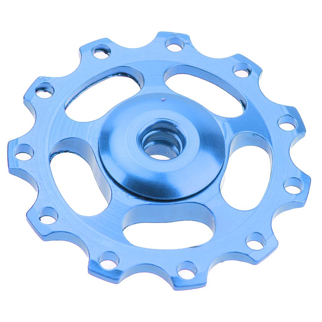 Mountain Bike Guide Wheel Durable Lightweight Bearing Anode Sturdy Aluminium Alloy 11 Tooth Rear Derailleur PulleyBlue