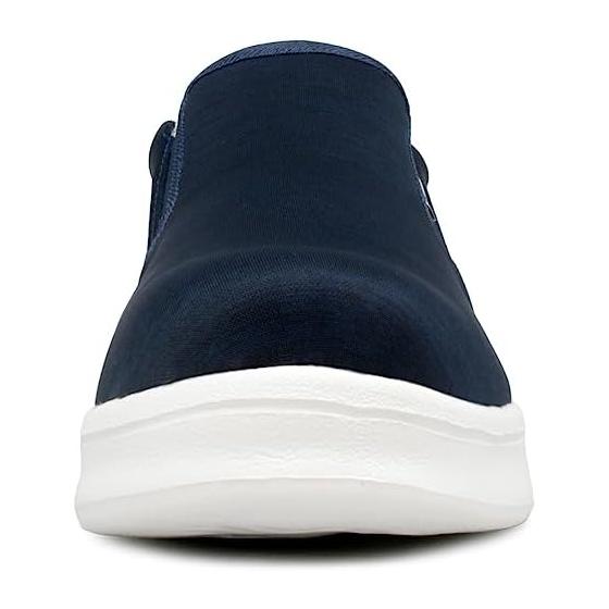 [Edwin] Men's Slip-on Safety Shoes, Low Cut, Ultra Lightweight, Work Shoes, Resin Toecap, Plastic Core, EVA Sole, Toe Protection, Sneakers, Simple,