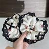 Elaborate Lacework Hair Tie for Women Hair Rings Bows Scrunchies Black
