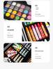 145-Piece Double-Layer Aluminum Box Paint Brush Set for Children's Art and Watercolor Painting Supplies