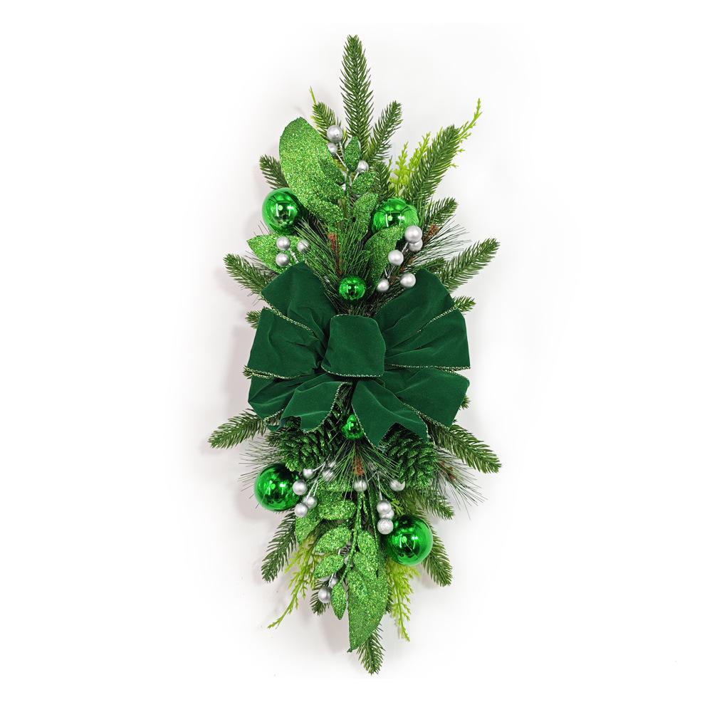 Simulierter Girlande Hohe Qualität Grün Treppengirlande Weihnachtskranz Langlebig Und Langlebig Kunststoff Weihnachtsszenen-Dekoration