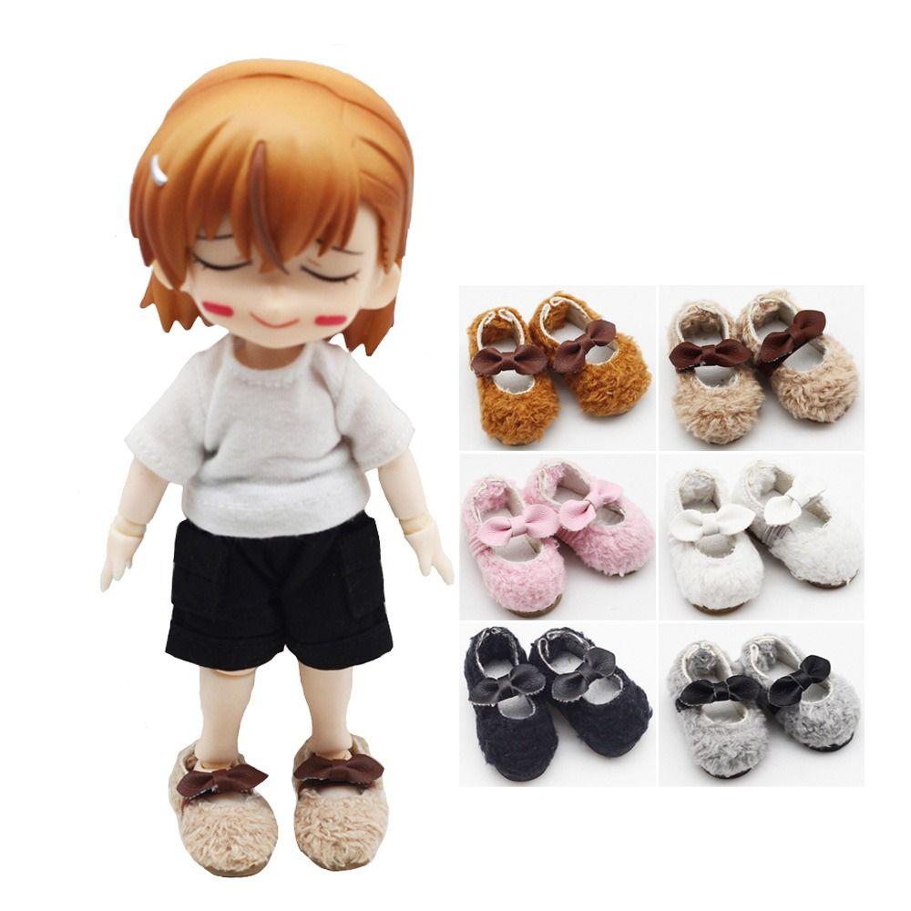 Lightweight Doll Beanie Shoes Cartoon Bjd Cotton Beanie Shoes Cute Obitsu 11 Doll Shoes  Kids Gifts