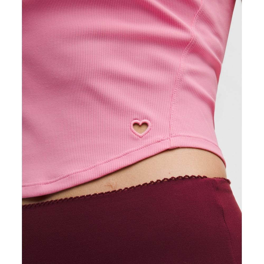 Lululemon Nulu Ribbed Cropped Tank Top  Heart Candy Cloud