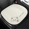 Universal Fashion Luxury Car Seat Cushion Linen Cartoon Bear Women's Cute Anti-slip Breathable Car Seat Protect Cushion