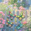 Metal Butterfly Wall Decor DIY Butterfly Decorative Post  for Garden Balcony Patio Outdoor