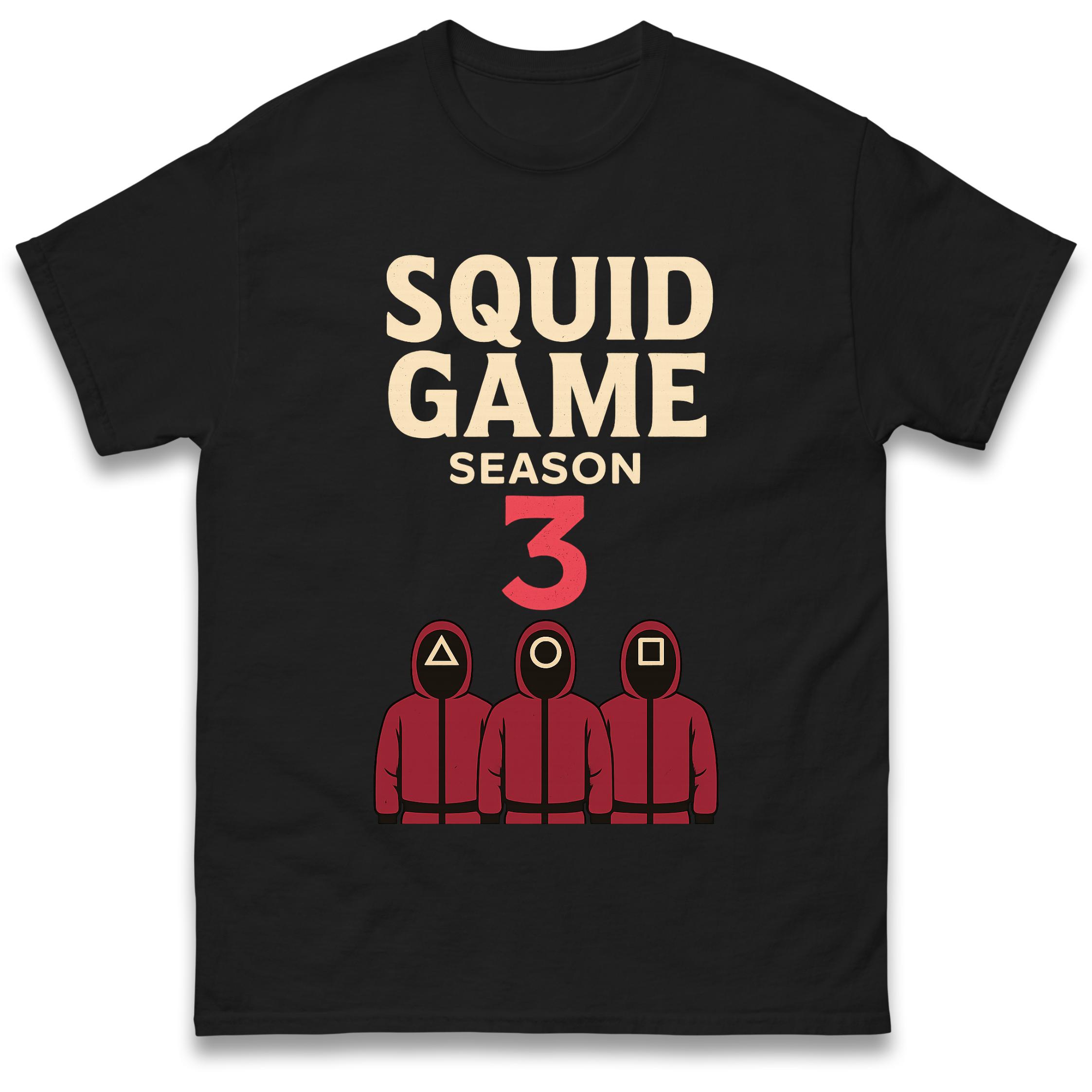 Squid games season 3 Mens T Shirt Womens Tops Tees S
