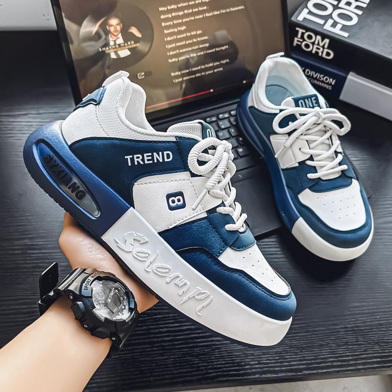 Menn Mote Fritid Lav Topp Skateboardsko Gutter Komfortable Sneakers Mannlige Studenter Trendende Myk Såle Klassisk Pustende Gym Sklisikker