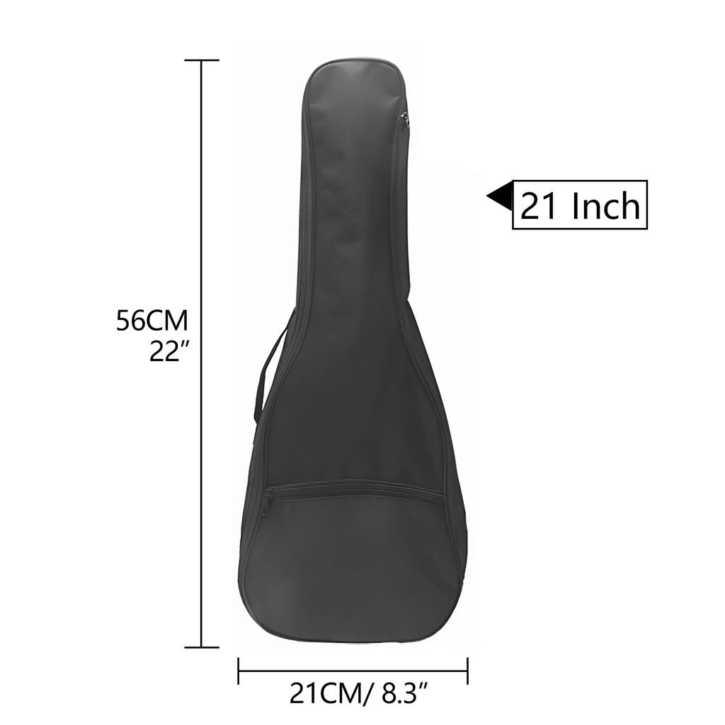 Musiin 21-inch Ukulele Case, Black