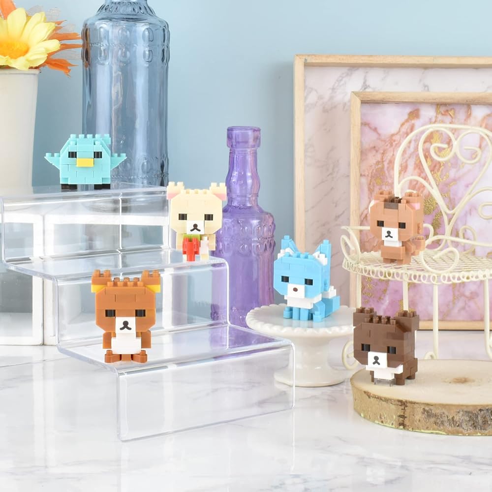 Kawada Nanoblock Mini Rilakkuma Vol. 2 Box Set 6 Pieces Collectible Building Blocks