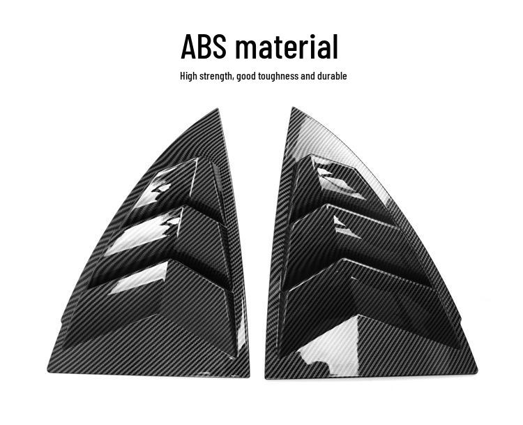 21-25 Model Y Rear Triangle Window Louver Deflector Sticker