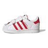 adidas Originals Superstar Cf Comode Scarpe da Passeggio a Collo Basso Resistenti per Uso Quotidiano Scarpe da Bambino Bianco Rosso GV8863