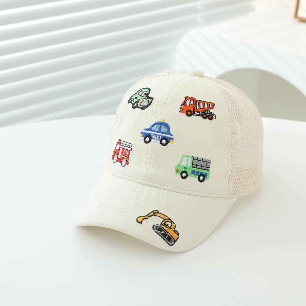 Casual Baby Sun Hats Cartoon Vehicles Toddler Peaked Caps Fashion Duck Tongue Hat Spring Summer