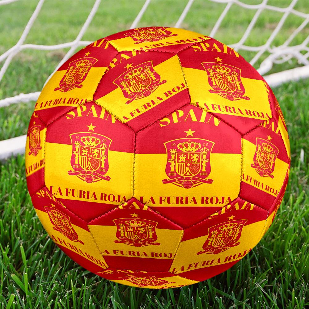 Spain National Football Team Size 5 Soccer Balls, High-Quality, Anti-Slip, Protective Football, a Unique Gift Suitable for Birthdays, Christmas