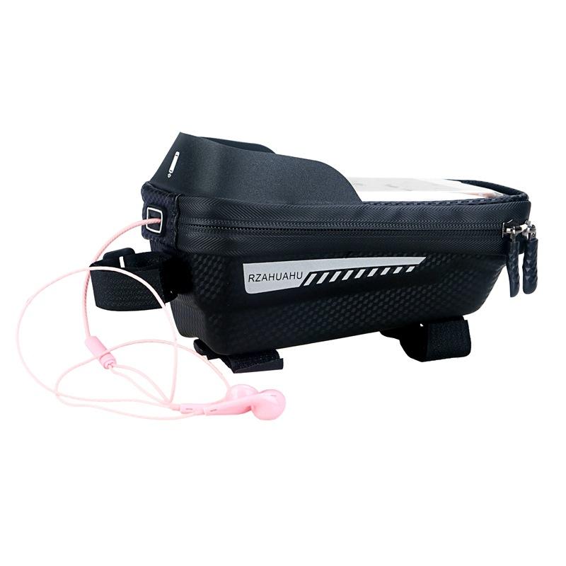 Bike Phone Mount Bag Waterproof Reflective Stripe Bicycle Phone Holder Hard EVA TPU Touch Screen for Phones Cycling Accessories