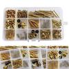 258Pcs Guitar Screw Kit (9 Types) with Springs for Electric Guitar Bridge, Neck Plate, Pickguard, Pickup, Switch, Tuner