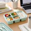 Plastic Fruits Box Transparent Lid Food Storage Box Fresh-keeping Lunch Box  Students
