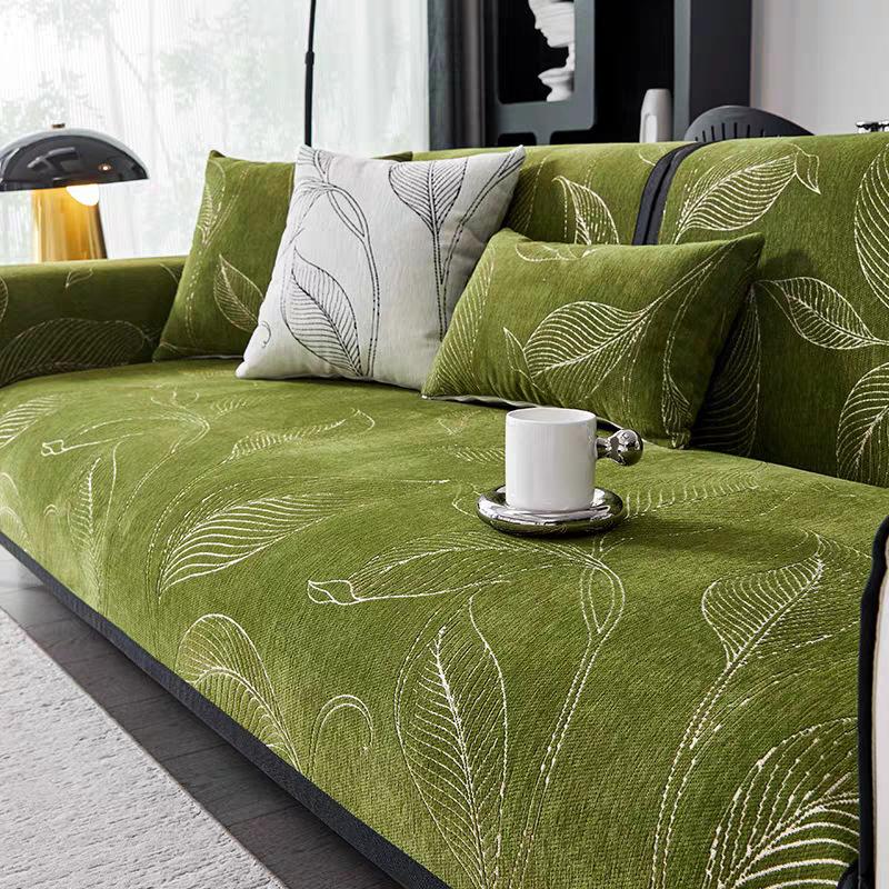 Sofa Cushion Light Luxury Chenille Four-season Universal Seat Cushion High-end Simple Non-slip Sofa Towel