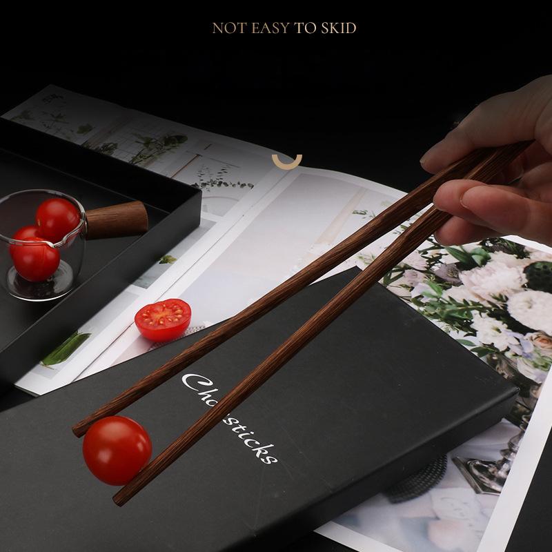 Chinese Chopsticks with Gift Box, Household, High-Grade, Non-Slip, No Paint, Original Color, Chopsticks