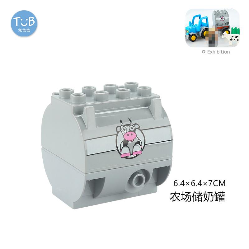 Big Size Building Blocks Sports Car Bus Jeep Truck Accessories Bricks Compatible with Duplos Children DIY Parts Kids Toys Gift