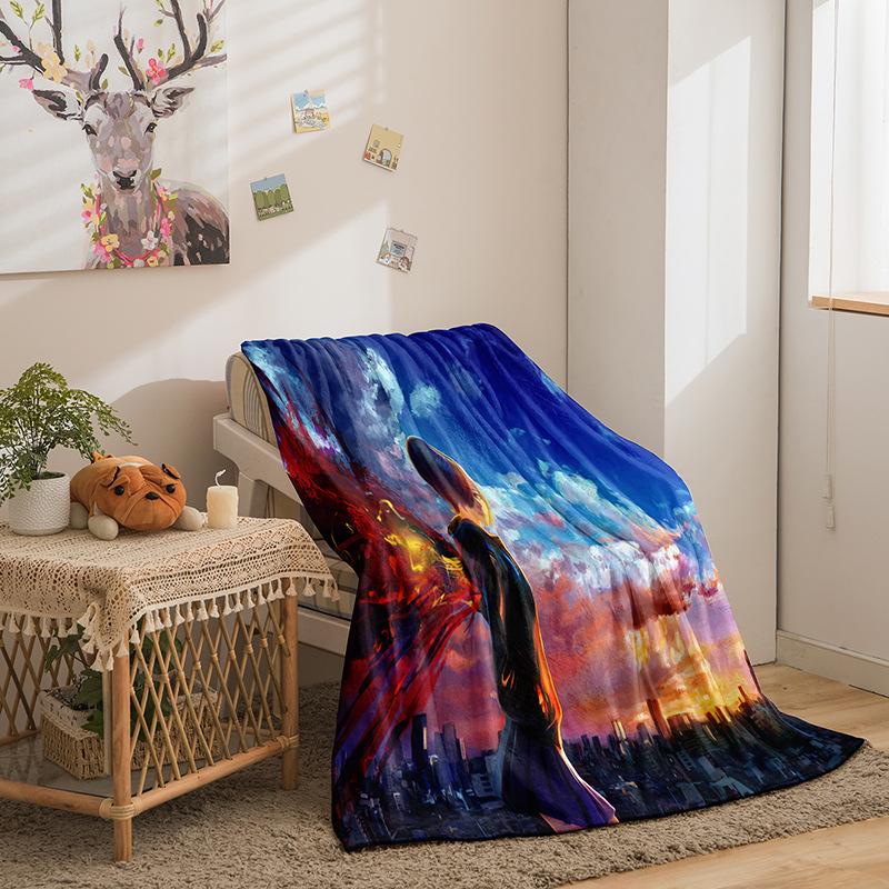 Cartoon Tokyo Ghoul Series Double Sided Flannel 3D Digital Printing Blanket Cover