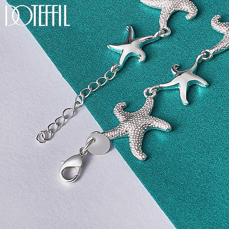 Charmantes Seestern-Armband, Geburtstagsgeschenk, Silber, Modeschmuck