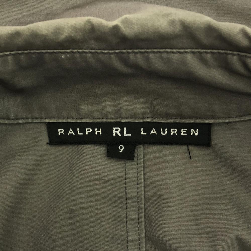 Ralph Lauren Stainless Collar Coat 9 Gray Fly Button Women Used