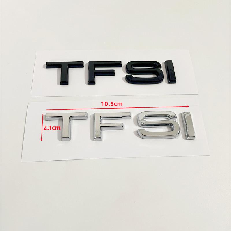 3D ABS Black TFSI Logo Letters Car Trunk Emblem Badge For A3 A4 A5 A6 A7 A8 Q2 Q3 Q5 Q7 Q8 TFSI Sticker Accessories