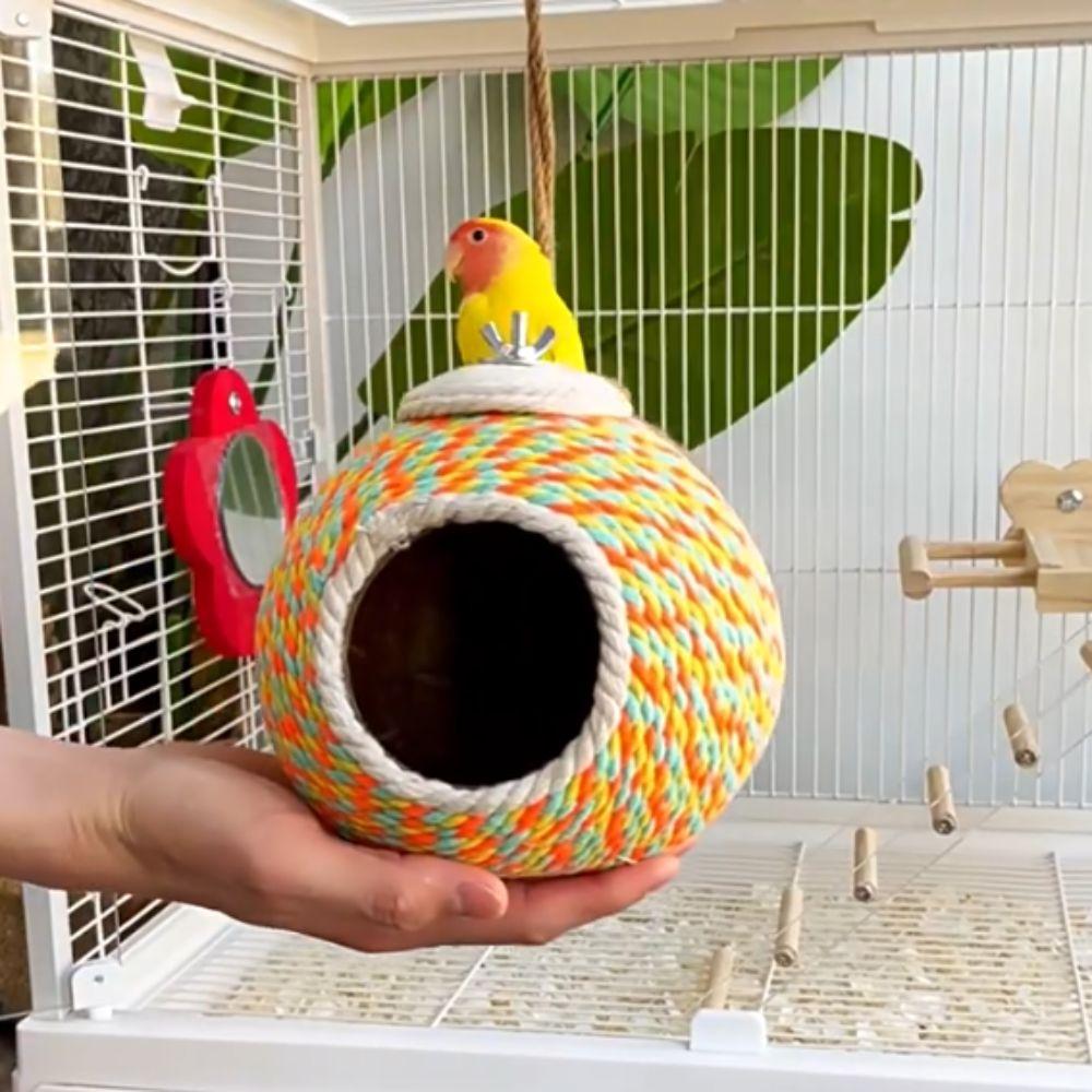 Bisssicheres Eichhörnchenbett Verschleißfestes Vogelhaus Niedliches Hamsterbett Papagei