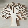 10 Pcs Wooden Tree Embellishments for Wedding Christmas