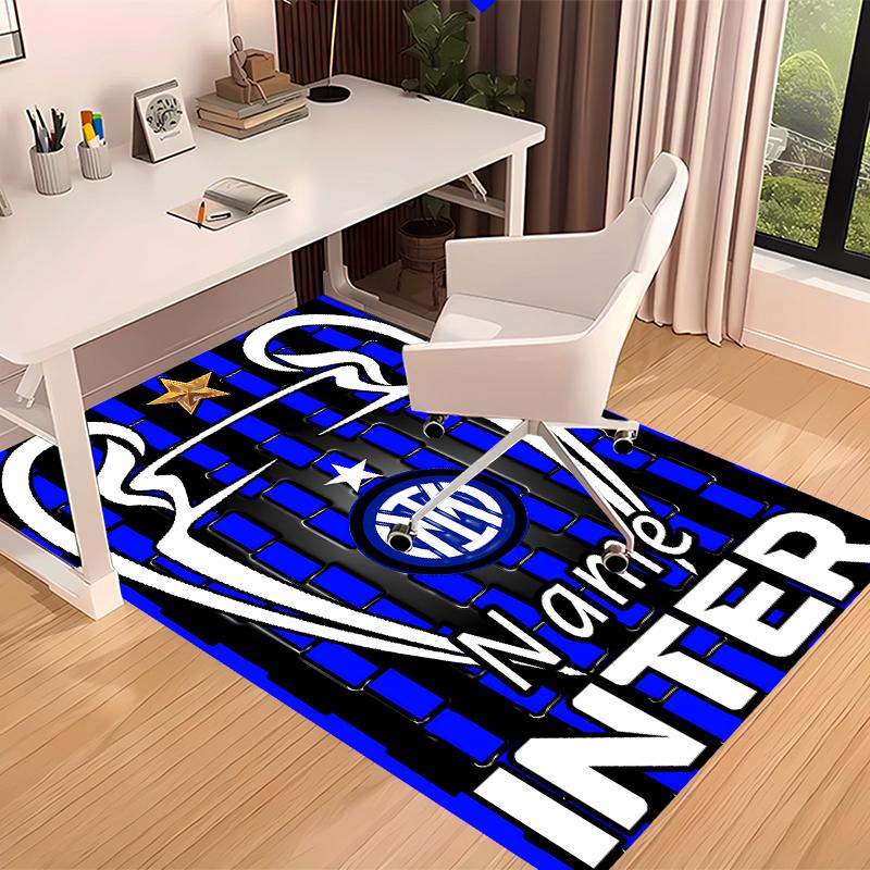 Custom Personalization Inter Milan Print Area Rug - Soft, Washable Non-Slip Indoor Mat,Living Room,Home&Office Decorative Rug