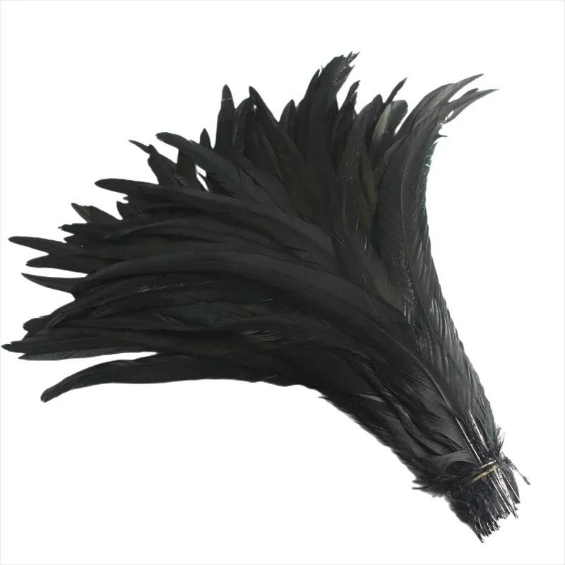 100Pcs/Lot All Sizes Colored Rooster Feathers for Crafts Fly Tying Materials Long Pheasant Carnival Wedding Decoration