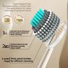 Soft Bristle Mountain-shaped Toothbrush, Olive Head, Spiral Elastic, High-end Adult Home Gum Protection Couple Set
