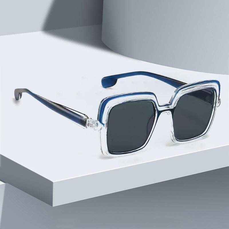 Double Frame Transparent Frame Sunglasses For Women Personalized Accessories Light Luxury Avant-Garde Design Sunglasses Women