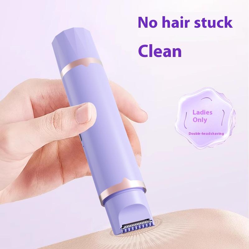 Double Head Electric Shaver Private Parts Shaving Lady Full Body Hair Removal Instrument Artifact Underarm Leg Hair Trimmer Hair Remover
