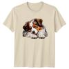 Sleeping Puppy Dogs Animals Mens T-Shirt Womens Tee Graphic Unisex Top -b