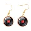 Classic Vintage Vinyl Records Rretro Phonograph Rrecord Dome Glass Ladies Earrings Music Lover Gifts Music Record Disc Earrings