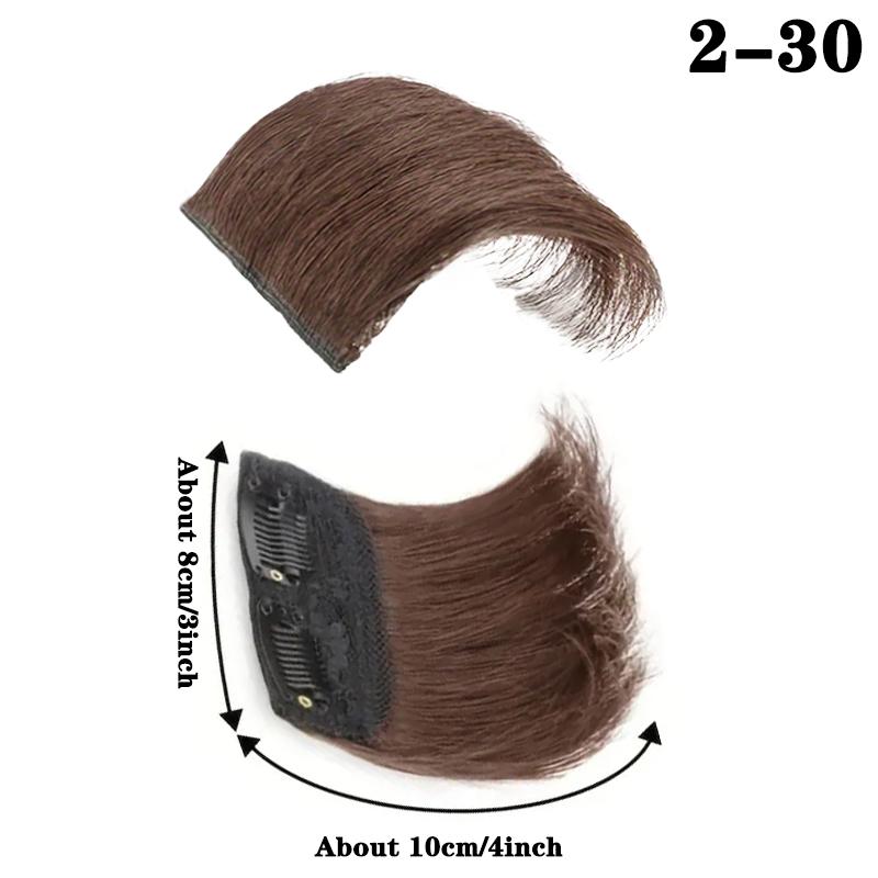 

XINRAN Синтетические Прямые Волосы Накладка Патч Заколки Наращивание Волос Невидимые Накладки Добавление Объема Волосам для Женщин Ежедневное Использование 10cm