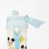 Skater Children's Plastic Water Bottle 480ml One Push Open/Close Antibacterial Child Friendly Lightweight Antibacterial Treatment Made In Japan Disney