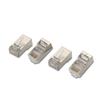 Aisens Pack of 10 RJ45 8-Wire FTP Cat.6 AWG24 Connectors - Silver Color-A139-0298
