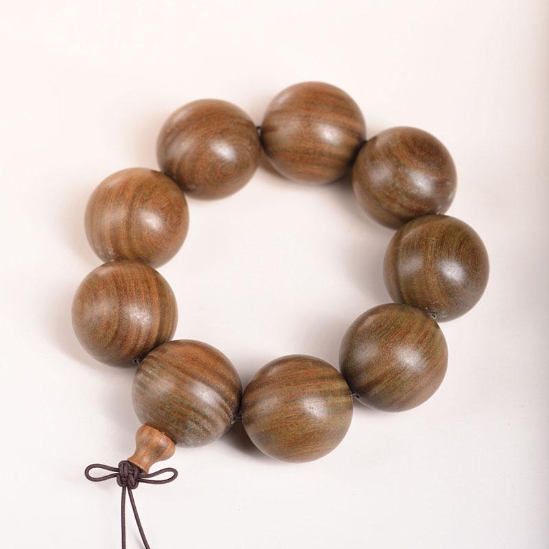 Argentina Agarwood & Green Sandalwood Unisex Prayer Beads Bracelet