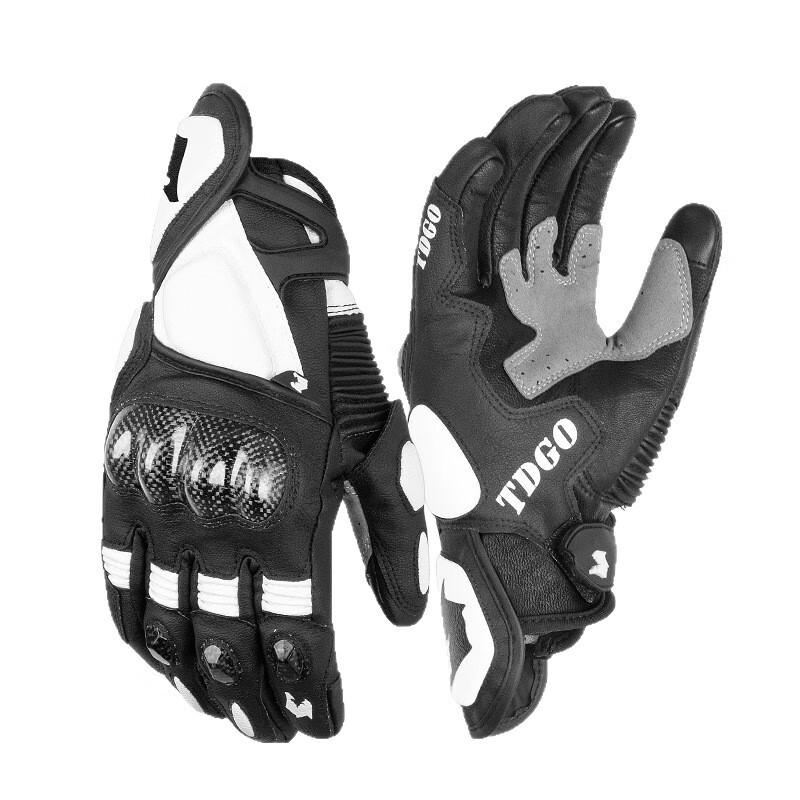 Men's Carbon Fiber Waterproof Winter Motorcycle Gloves