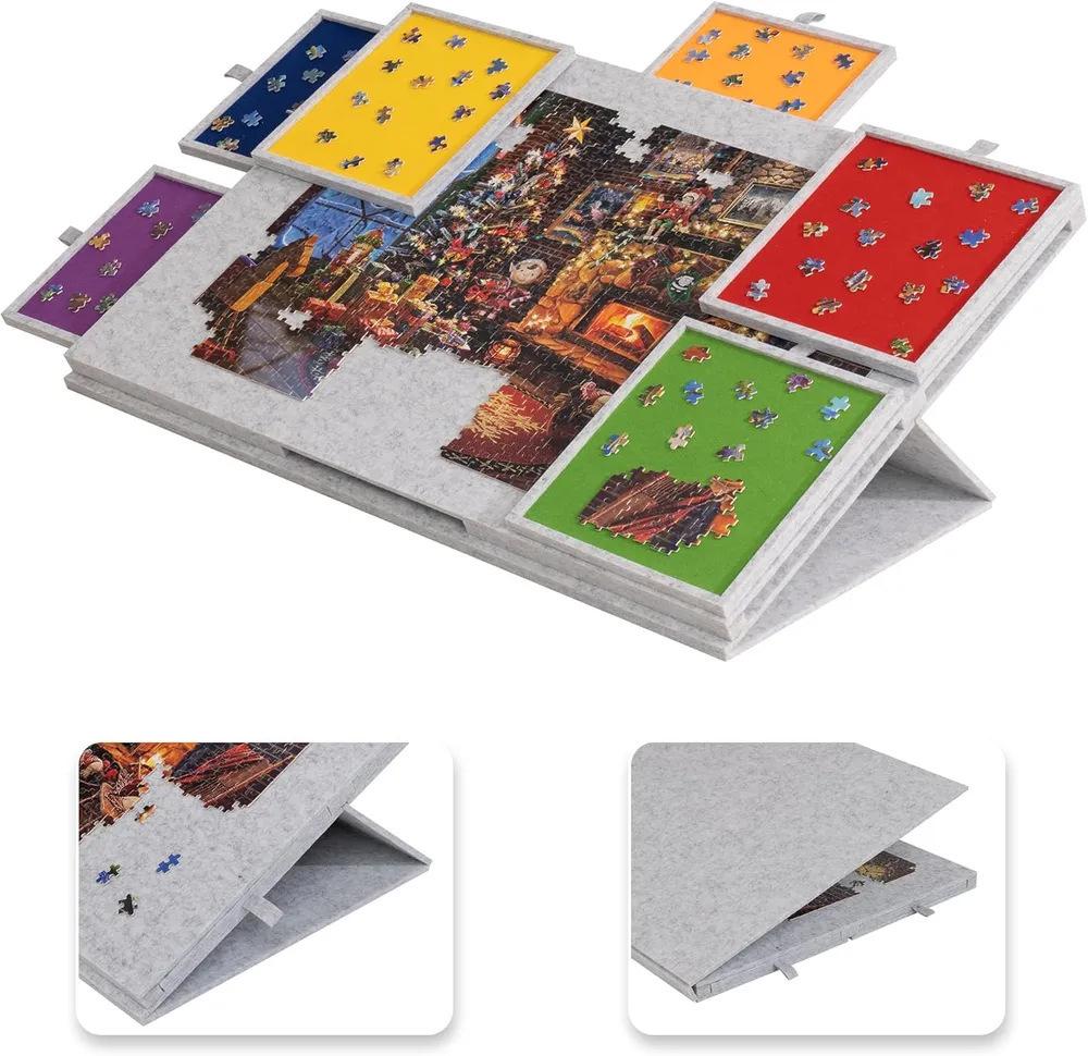 Stackable Thickened Inclined Puzzle Board Mat for Adults