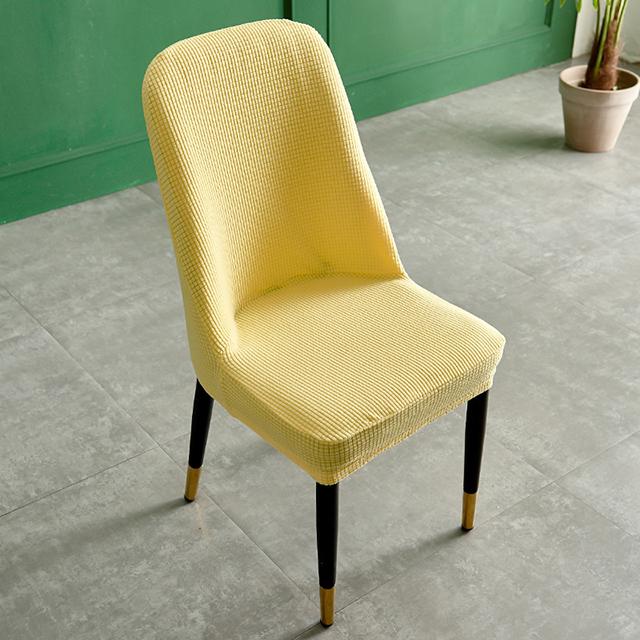 

1/2/4/6 шт., чехол для обеденного стула, эластичный жаккардовый стул, чехол для офисного стула, защитный чехол из флиса, легко устанавливается в отеле, для домашней вечеринки 1PCS жёлтый